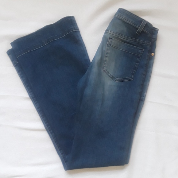 Michael Michael Kors Blue Dark Wash Flared Jeans - Picture 3 of 5